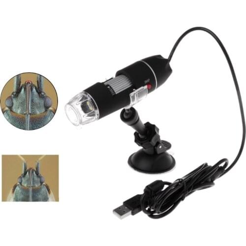 Portable Digital USB Microscope Camera 1000X 8 LED Light Handheld Suction Tool