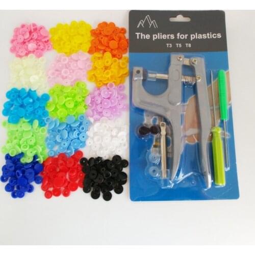 12mm diameter Resin snap button 25 colors plastic buttons installation tool pliers cover childrens clothing button for clothes