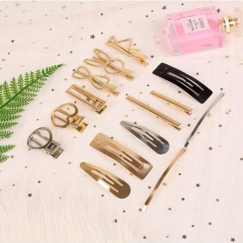DIY Barrettes Professional Salon Stainless Hair Clips Hair Tools Hairdressing Hairpins Barrettes Headwear Accessories T1454