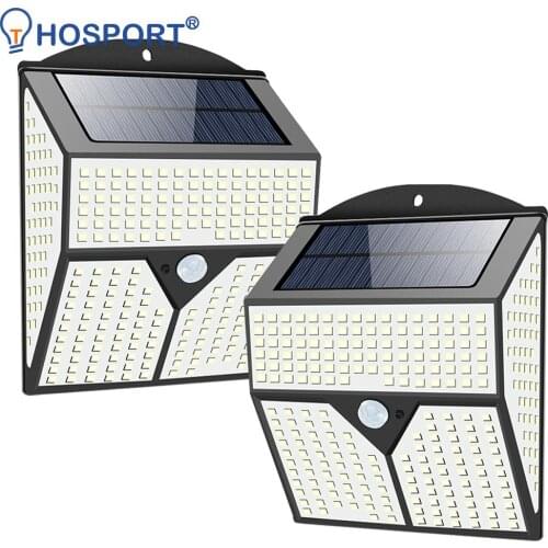 Bright 436 LED Solar Wall Lights Outdoor Street Wall Security PIR Motion Sensor Lamp for Garden Decoration Solar Lamp