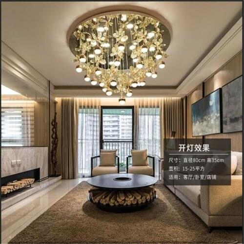 Led ceiling lights round crystal lamp K9 modern simple bedroom room lamps living room ceiling lamp wedding room lamp TA9157B
