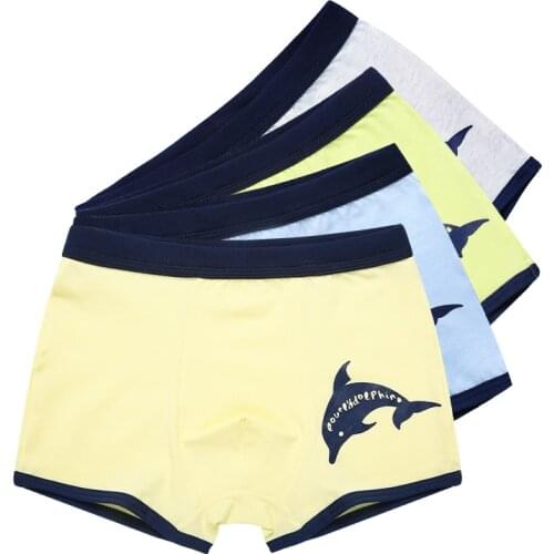 Good Quality Cheap Kids Boys Underwear Cotton Cute Boys Briefs Boxer Shorts Kids Cartoon Katoenen Underwear 2pcs/lot or 4pcs/lot