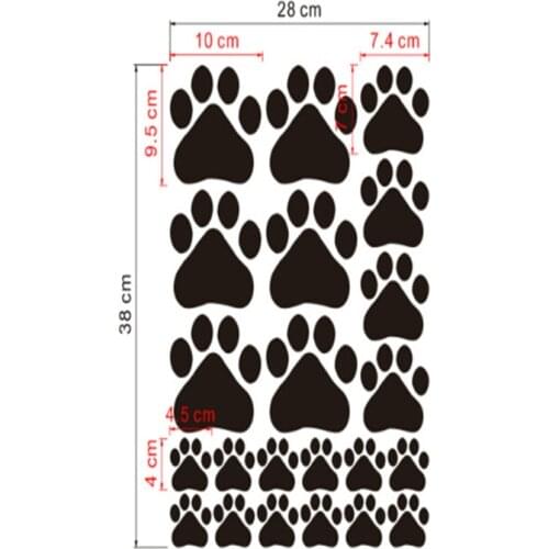 Funny Dog Cat Paw Wall Stickers For Kids Room Bedroom Decal Cabinet Door Food Dish Kitchen Bowl Car Sticker Home Decor