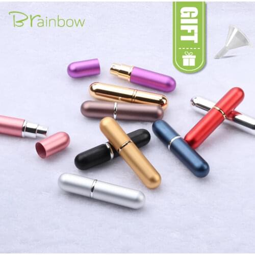 Brainbow 1piece 6ml Perfume Spray Bottle Portable Travel Refillable Bottle Empty Cosmetic Containers Perfume Atomizer Scent Case