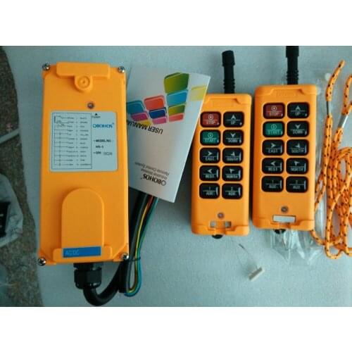 10Channel 2 Transmitters 4 Motion 1Speed Hoist Crane Truck Remote Control System HS-10