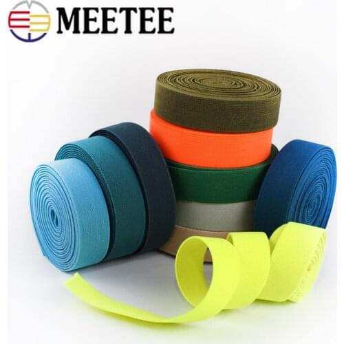 10Meters 20mm Sewing Elastic Band Soft Skin Rubber Bands Underwear Pants Decorative Webbing Ribbon Bias Binding Tapes EB104
