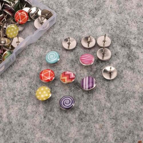 100pcs/Box Creative Fashion Cute Push Pins Decorative Thumbtacks For Wall Maps, Photos,Thumb Tacks PushPins