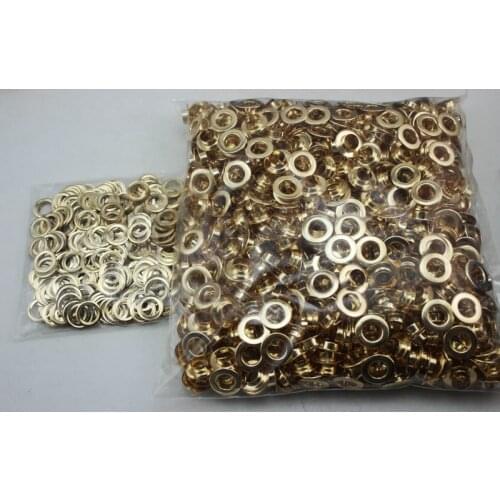 2000set 8mm plane eyelet Rose gold metal copper eyelets buttons clothes accessory handbag findings FREE SHIPPING