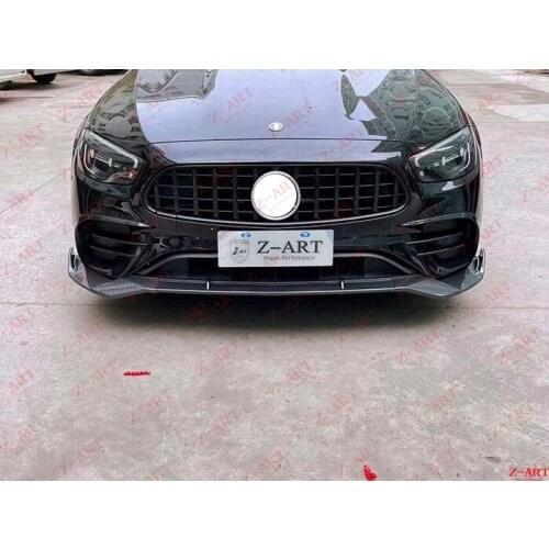 2021 Z-ART E class carbon fiber front lip for W213 facelift carbon fiber front spoiler for W213 carbon fiber front chin
