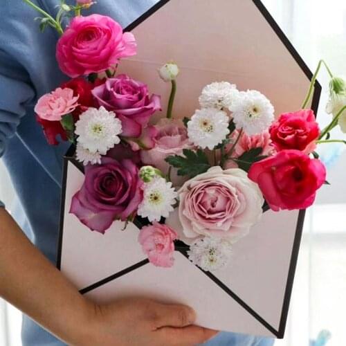 5Pcs Flower Box Waterproof Wedding Rose Birthday Party Gift Box Packaging For Flower Candy DIY Paper vase Home Party Decoration