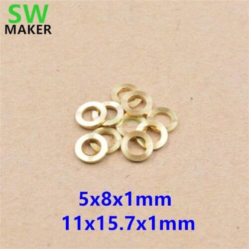 50pcs 5x8x1mm 11x15.7x1mm Mini V Wheel Precision Shim Washer for OpenBuilds CNC mini Wheel Kit 3D printer parts