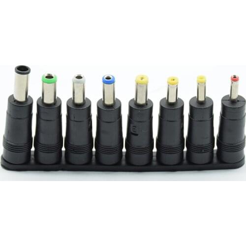 8pcs/5pcs 5.5*2.1 to Universal Laptop DC Power Supply Adapter AC DC Jack Charger Connectors Laptop Power Adapter Conversion plug