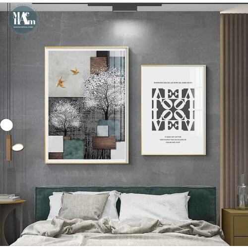 Abstract Geometric round wood grain stone pattern Wall Poster Print Modern Canvas Painting Art Living Room home Decor Pictures