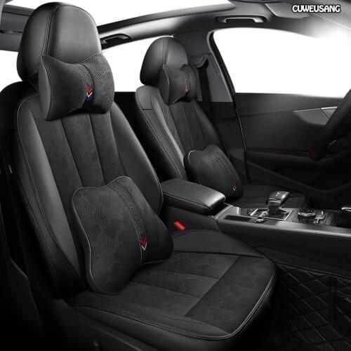 CUWEUSANG Custom Leather car seat cover For Chrysler 300C PT Cruiser Grand Voager Sebring Automobiles Seat Covers cars