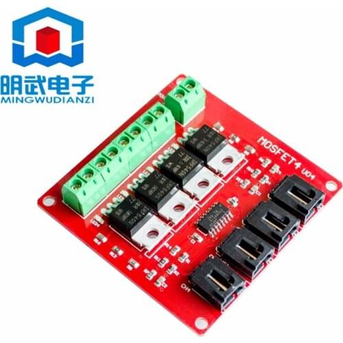 Four Channel 4 Route MOSFET Button IRF540 V4.0+ MOSFET Switch Module For Arduino
