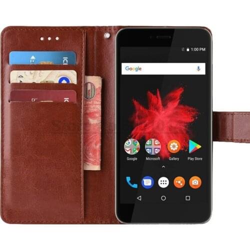 Business Style For Billion Capture Plus Case 5.5" Leather Card Holder Flip Wallet Case Cover For Billion Capture Plus Book Case