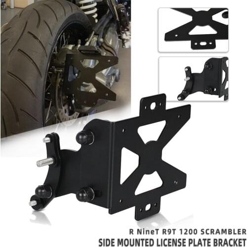 License Plate Bracket Holder For BMW R NineT / R9T 1200 SCRAMBLER 2014 2015 2016 2017 2018 2019 Motor Fender Eliminator Side