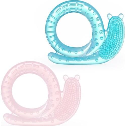 Baby Teether Toy Toothbrush Infant Cartoon Shape Teethers Snails Wristband Silicone Molar Teething Toys Appease Gift for Kids