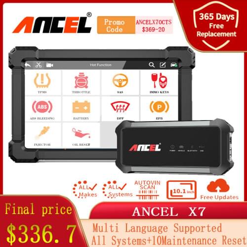 Ancel X7 OBD2 Scanner Professional Bluetooth Wifi Engine Full System Diagnostic Tool ABS Oil EPB Reset OBD 2 Automotive Scanner