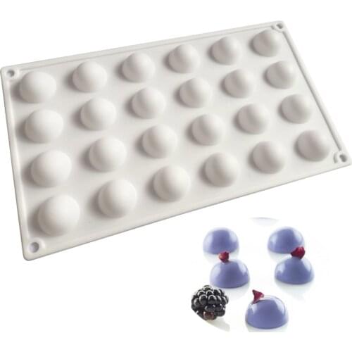 DIY silicone small hemispherical shape mousse baking mould silicone fondant pudding chocolate ice mold pastry bakeware tools