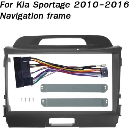 For Kia Sportage 2010-2016 Central control audio host modified DVD screen panel Android navigation frame line