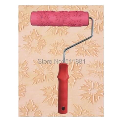 7'' Liquid wallpaper mould FREE shipping 180mm wall art paint cylinder flower mould diatom ooze drum mould embossed roller