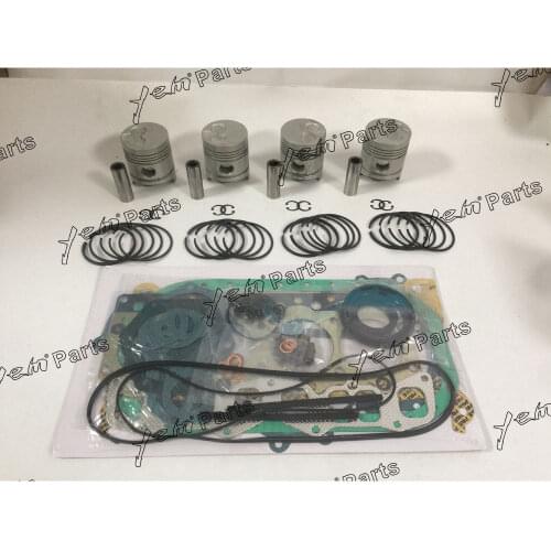 ENGINE OVERHAUL GASKET KIT WITH PISTON&PISTON RING SET FOR ISUZU C201 ENGINE FORKLIFT AFTERMARKET