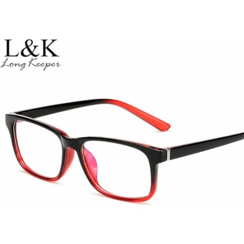 Square Women Eyeglasses Spectacle Frame Female Optical Reading Computer Eye Glasses Black Red Frame Men Vintage Eyewear Gafas