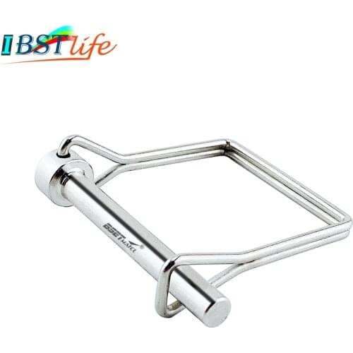 Stainless steel 316 Square Shaft Locking Lock Pin Safety Coupler Pin Retainer Farm Trailers Wagons Lawn Garden Auto Car Trailer