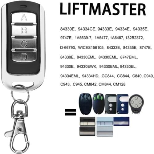 Garage CHAMBERLIN Linear Actuator LIFTMASTER 433 MHz Remote control MOTORLIFT Door control Fixed Rolling code Garage Door Opener