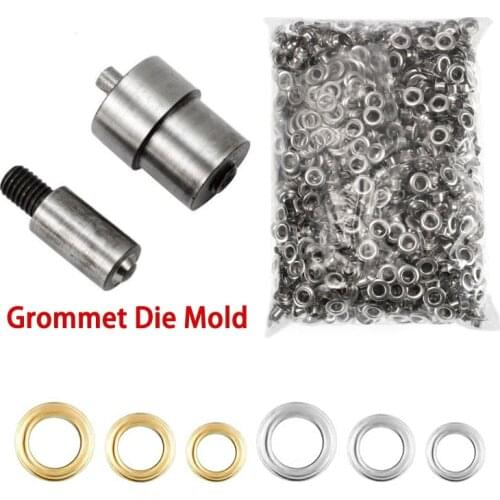 Eyelet Grommet Die With For Hand Press Machine Tool 4mm 5mm 6mm Snap Button Molds Sewing Repair Dies Hand Pressing