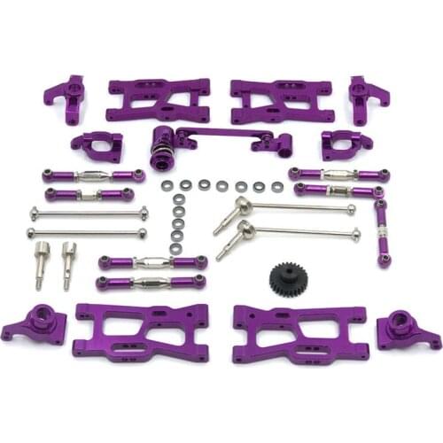 Metal Upgrade Accessaries for WLTOYS 124018 124018 144001 Tires Motor Gear Swing arm Type C Block RC Car Spare Parts