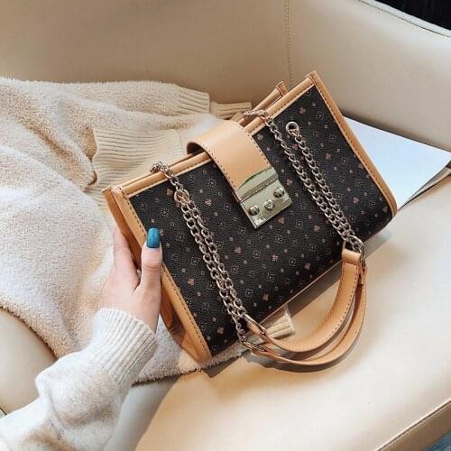 Fashion brand womens shoulder bag luxury design lock ladies Messenger bag new female handbag business paper bags 2019 discount
