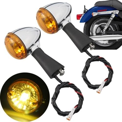 Motorcycle LED Turn Signal Lights Amber Indicators Lights For Indian Scout sixty BOBBER 2014-2019 Models