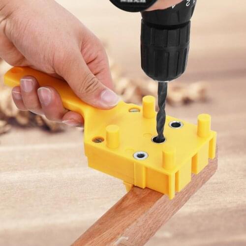 Woodworking Drilling Guide Dowelling Jig Drill Bits Handheld Drill Guide Hole Saw Tools