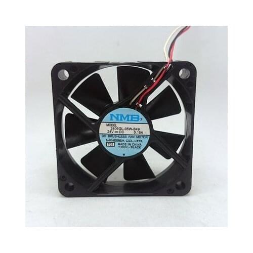Brand new original NMB 2406GL-05W-B49 24V 0.15A 6015 cooling fan