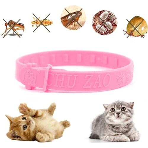 Pet Dog Cat Flea Adjustable Collar Against Anti Tick Flea Mosquitoes Remove Pet Protect Rubber Necklace Flea Killer