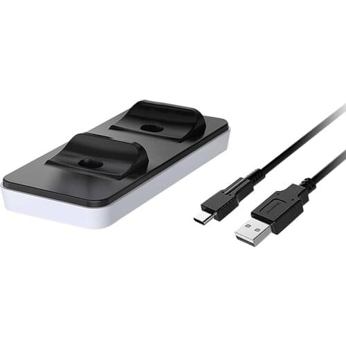 Suitable for PS5 Gamepad Charging Base Handle Double-Seat Charging Handle Charging Clip Can Be Removed