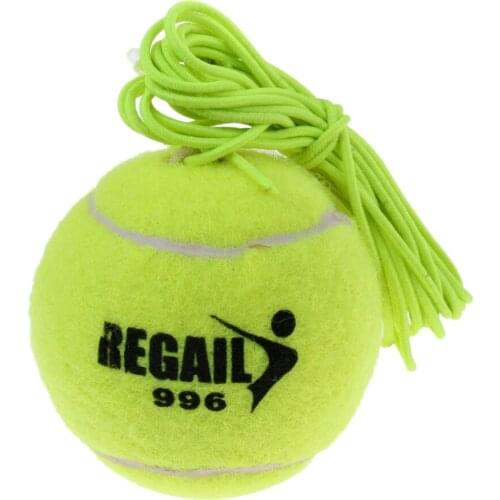 Durable Lightweight Elastic Tennis Ball with String for Sports Indoor Outdoor Practice Tennis Trainer Training Aid