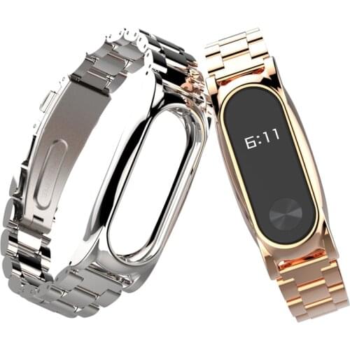 For Mi Band 2 Strap Metal Screwless Stainless Steel For Xiaomi Band 2 Strap Bracelet Miband 2 Correa 2 Wristbands