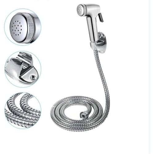 Bathroom Fixture Bidet Set Health Faucet Spray Gun ABS Toilet Partner Hot Selling 304 Stainless Steel Flusher Spray Gun Set