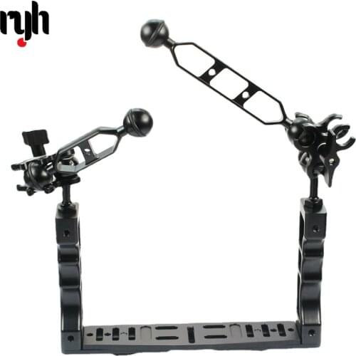 Sports Action Video Cameras Diving Cage Underwater Handheld Gimbal Stand Holder Grip Housing Bracket Kit Photography Accesosries