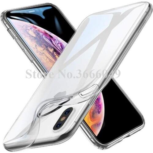 1000pcs Ultra-Thin TPU Case For iPhone XR XS MAX X 7/8 6s plus Clear Soft Cover transparent case for iphone