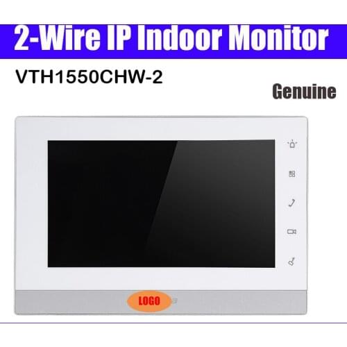 Indoor monitor VTH1550CHW-2 2-Wire IP Monitor H.264 with Memory Slot Door Intercom Accessory with logo
