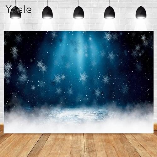 Yeele Winter Backdrop Photography Prop Glitter Snowflake Mist Baby Birthday Portrait Background Photocall Photo Studio Photozone