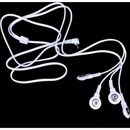 2.5mm Plug 4-way Electrode Pad Connector Wire Connecting Cable Line Lead Wire TENs Digital Therapy Massager DC Plug