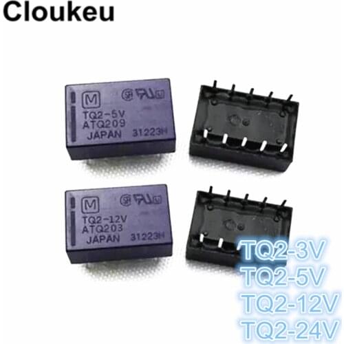 100Pcs Relay DIP10 TQ2-3V TQ2-5V TQ2-12V TQ2-24V ATQ201 ATQ209 ATQ203 ATQ204