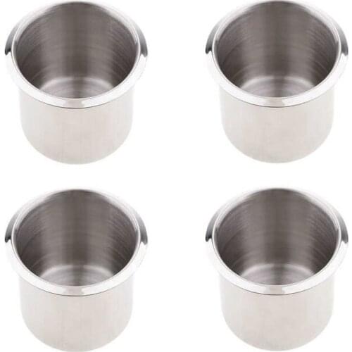 8 Pcs 304 Stainless Steel Mount Cup Holder For Boat Car Truck Camping