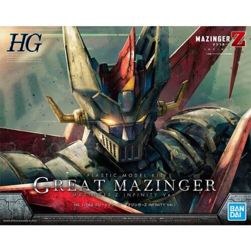 Bandai HG 1/144 GREAT MAZINGER MAZINGER Z NFINITY VER Gundam Mobile Suit Assemble Model Kits Action Figures Plastic Model Toys