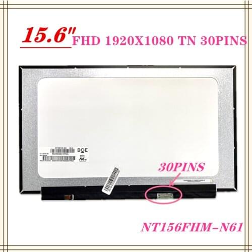 FREE SHIPPING NT156FHM-N61 V8.0 Laptop LED LCD Screen 15.6" FHD 1920*1080 Slim Display Panel Matrix Replacement NT156FHM N61